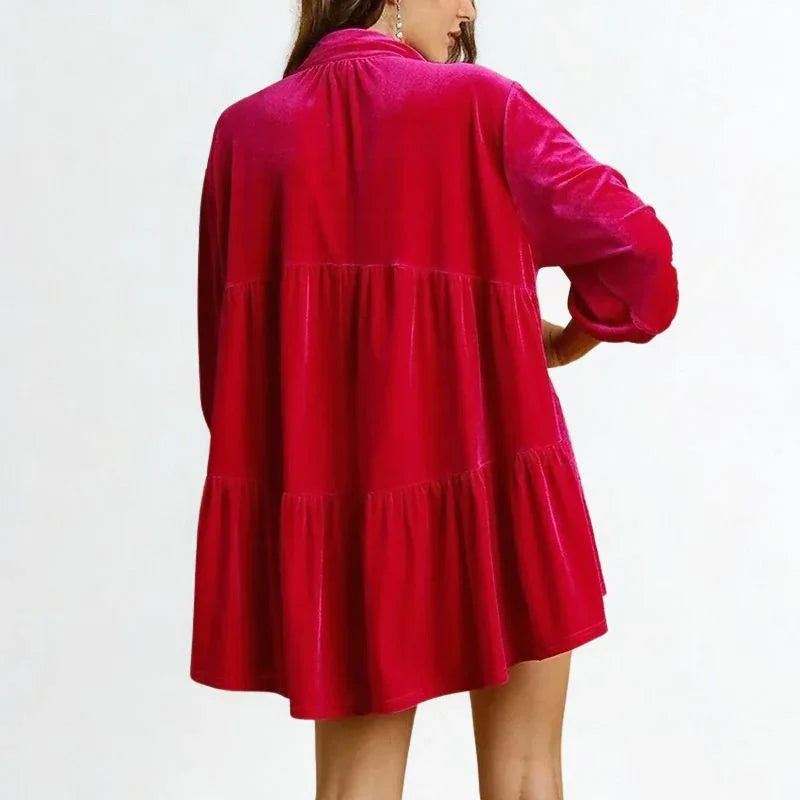 Camisa Elisabette™ em Veludo Acetinado Premium