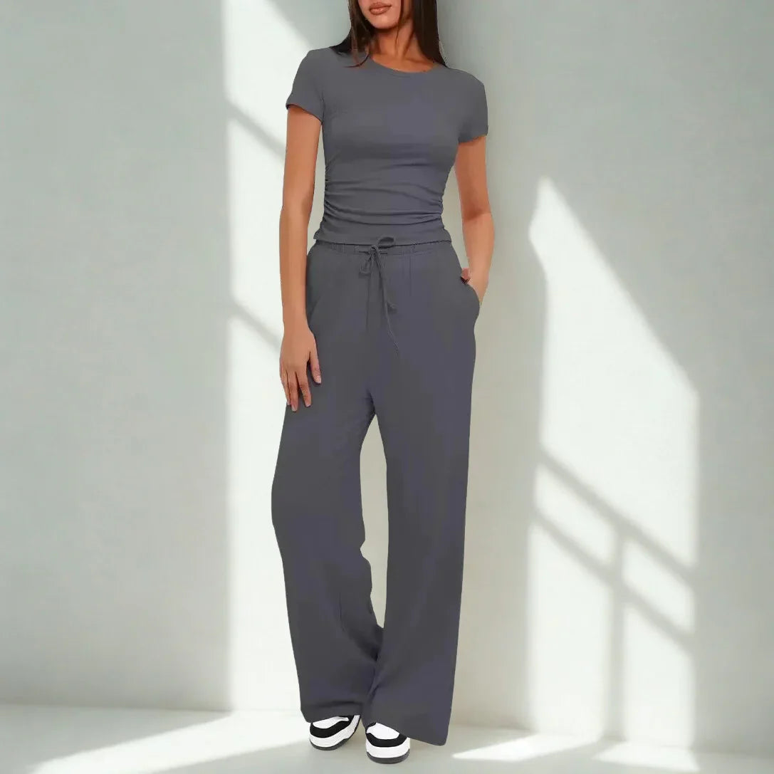 Conjunto Amália™ em Malha Premium de Algodão Misto