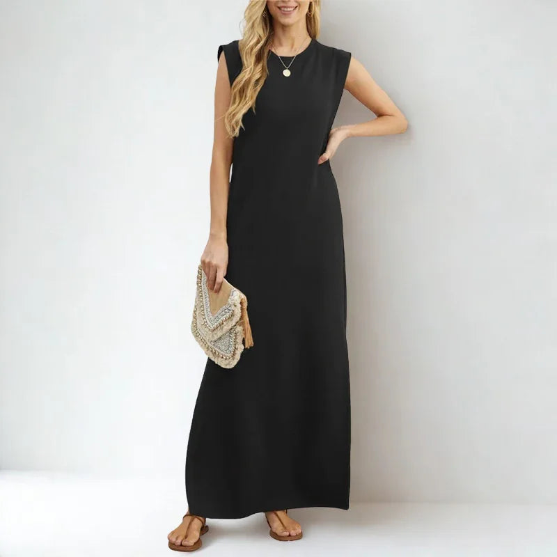 Vestido La Señorita™ em Malha Rayon Super Soltinha com Bolsos Laterais