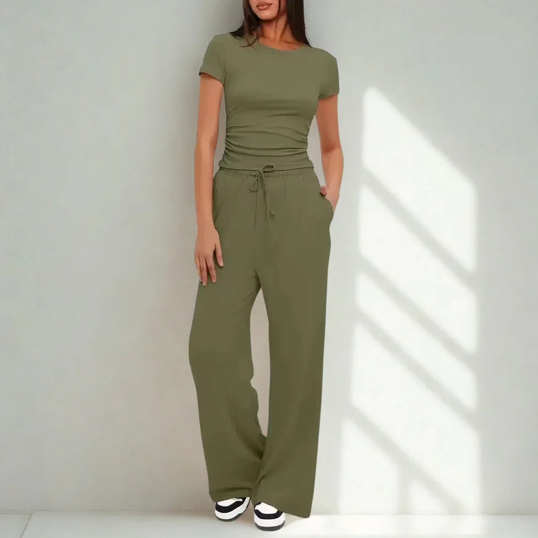 Conjunto Amália™ em Malha Premium de Algodão Misto