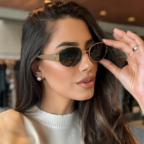 Óculos de Sol Ovais Classic – Estilo Atemporal para Homens e Mulheres