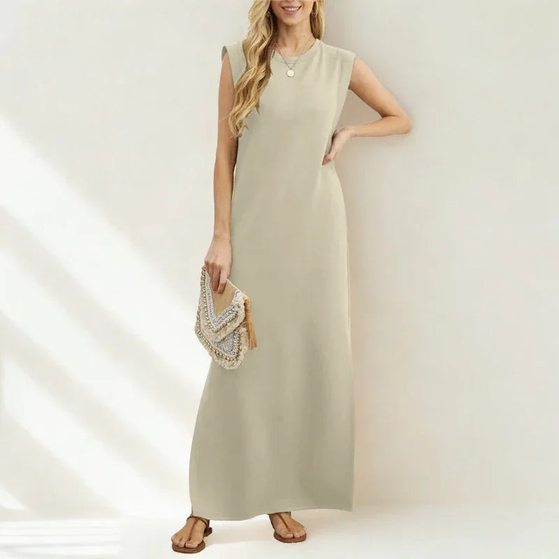 Vestido La Señorita™ em Malha Rayon Super Soltinha com Bolsos Laterais