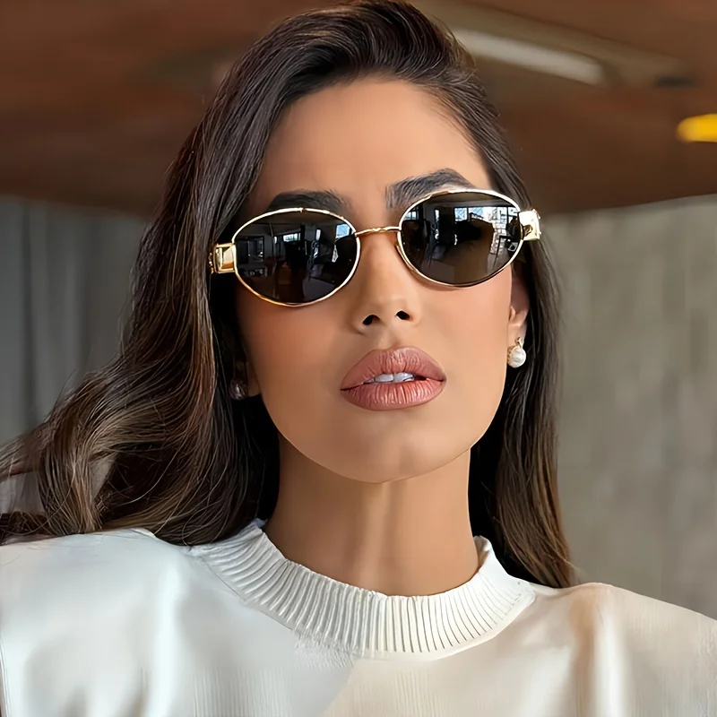 Óculos de Sol Ovais Classic – Estilo Atemporal para Homens e Mulheres