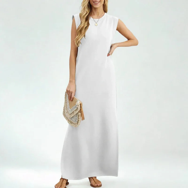 Vestido La Señorita™ em Malha Rayon Super Soltinha com Bolsos Laterais