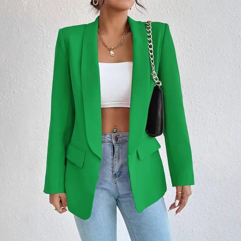 Blazer Amanda™ de Alfaiataria com Lapela Clássica