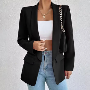 Blazer Amanda™ de Alfaiataria com Lapela Clássica