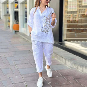 Conjunto Vogue Street™ em Linho de Algodão