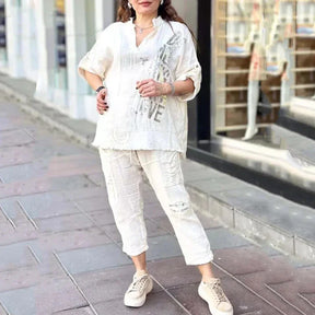 Conjunto Vogue Street™ em Linho de Algodão