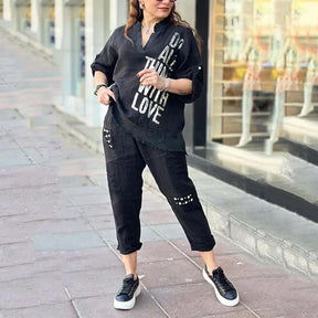 Conjunto Vogue Street™ em Linho de Algodão
