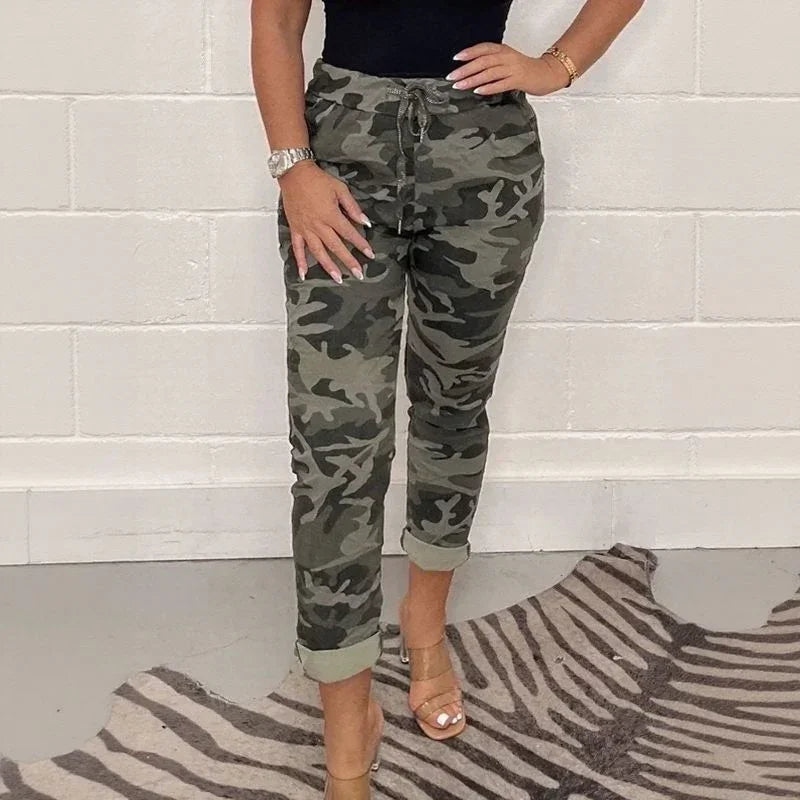 Calça Olivia Jungle™ em Moletom Confortável e Modelagem Jogger