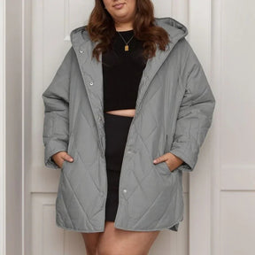 Casaco Mirella™ Estilo Parka com  Matelassê Aconchegante