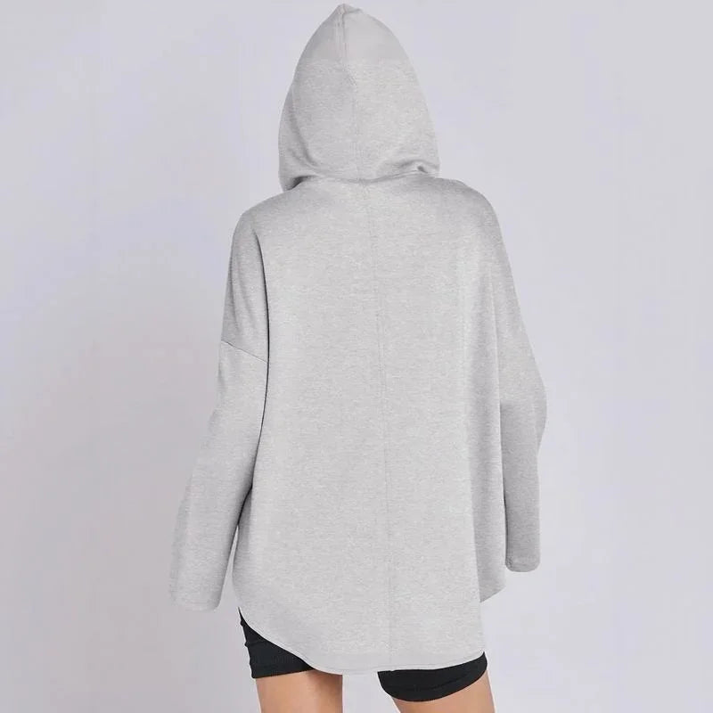 Moletom Estilo Túnica Aurelia™ em Malha Premium com Zíper ¼