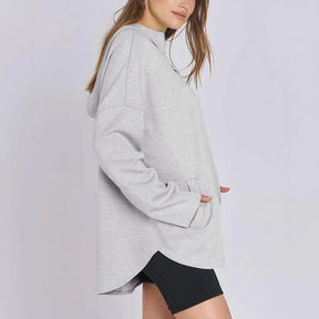 Moletom Estilo Túnica Aurelia™ em Malha Premium com Zíper ¼