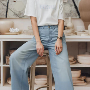 Calça Jeans Meghan™ com Modelagem Relax Premium