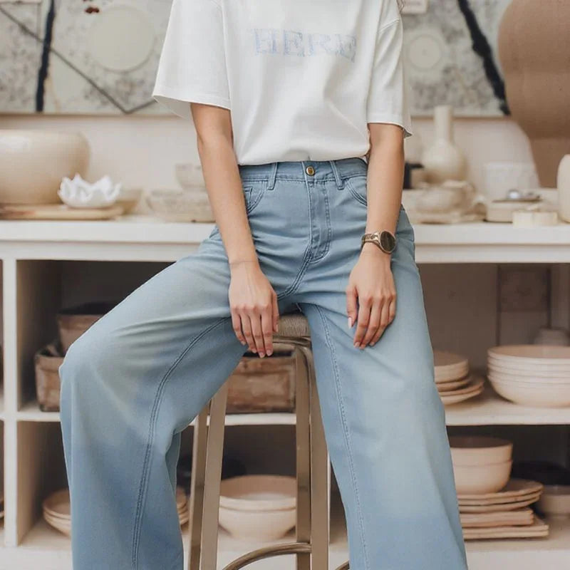 Calça Jeans Meghan™ com Modelagem Relax Premium