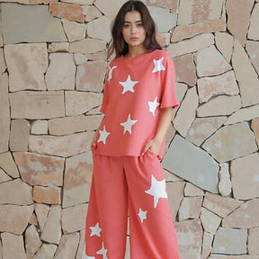 Conjunto Estrelato™ Em Mescla De Viscose e Algodão