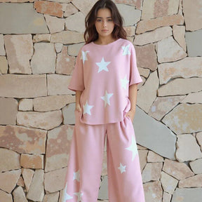 Conjunto Estrelato™ Em Mescla De Viscose e Algodão