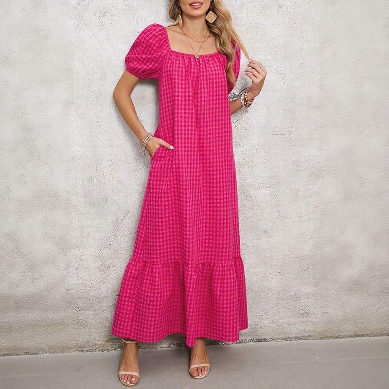 Vestido Campestre Lolita™ em Algodão Misto com Manga Bufante
