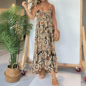 Vestido Sevilla™ em Popelina Leve com Amarração nas Costas