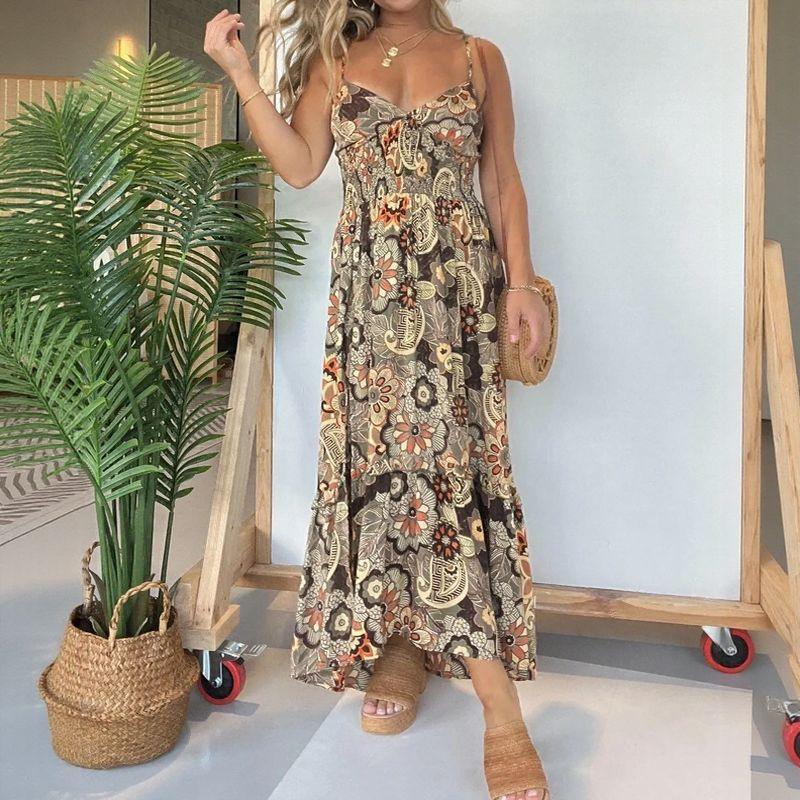 Vestido Sevilla™ em Popelina Leve com Amarração nas Costas