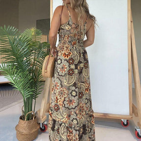 Vestido Sevilla™ em Popelina Leve com Amarração nas Costas