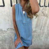 Vestido Mallorca™ em Linho de Algodão com Caimento Confortável