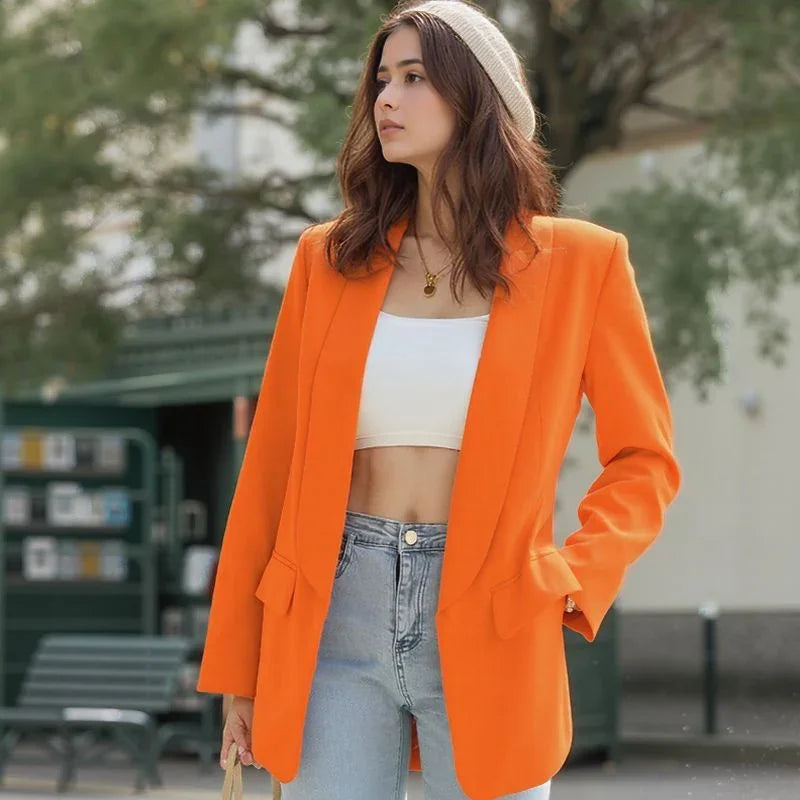 Blazer Amanda™ de Alfaiataria com Lapela Clássica