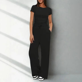 Conjunto Amália™ em Malha Premium de Algodão Misto