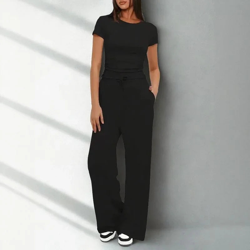 Conjunto Amália™ em Malha Premium de Algodão Misto