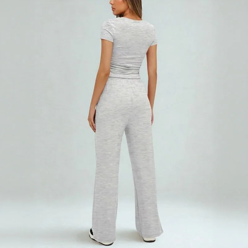 Conjunto Amália™ em Malha Premium de Algodão Misto