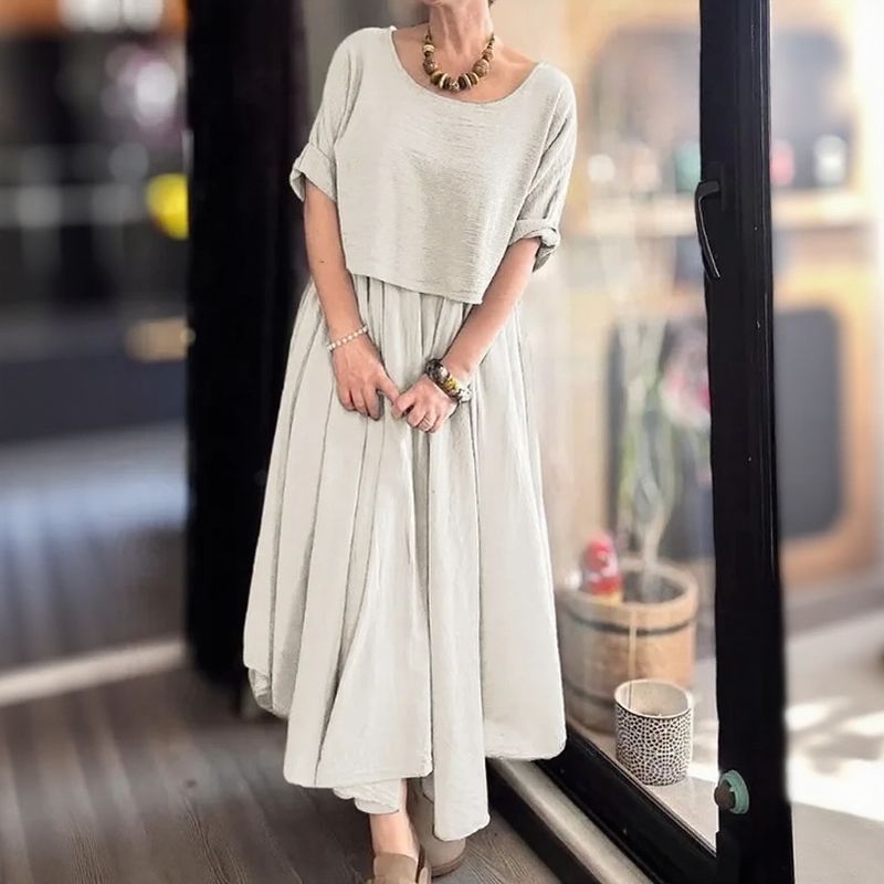 Conjunto Marrocos™ em Linho de Algodão com Camadas de Estilo