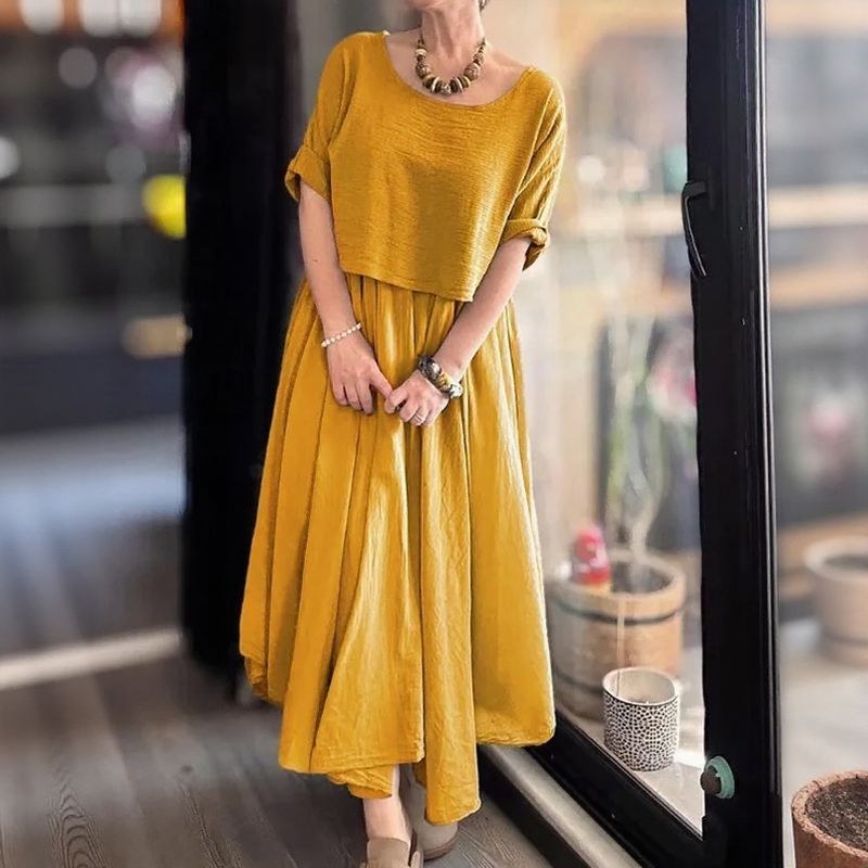 Conjunto Marrocos™ em Linho de Algodão com Camadas de Estilo
