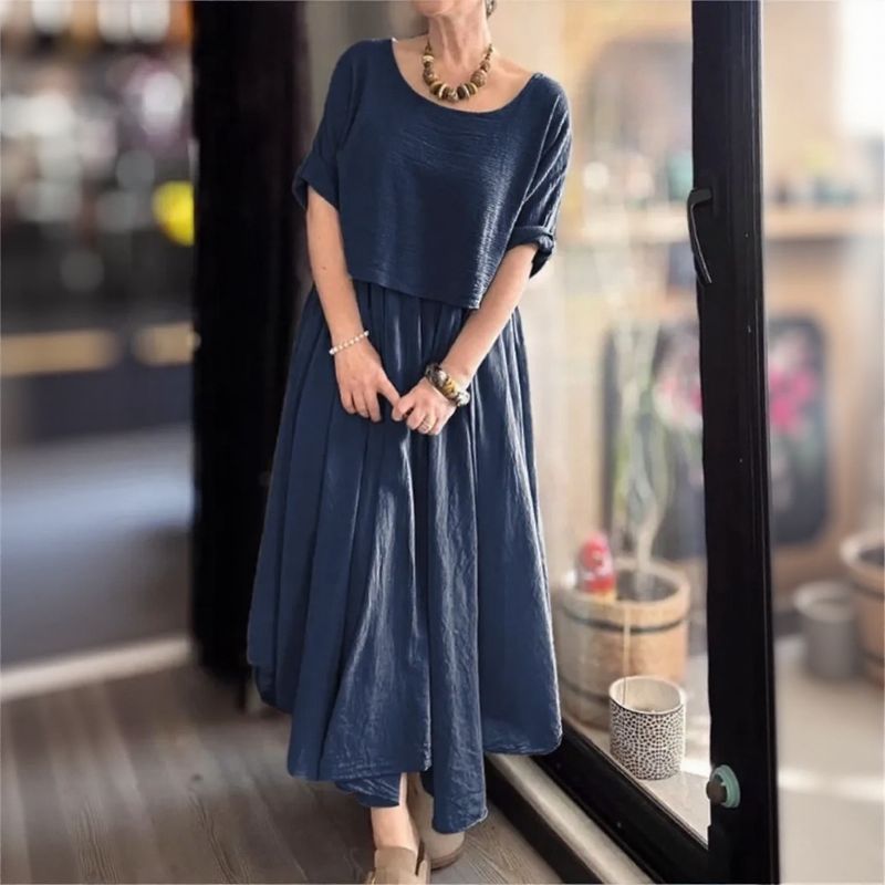 Conjunto Marrocos™ em Linho de Algodão com Camadas de Estilo