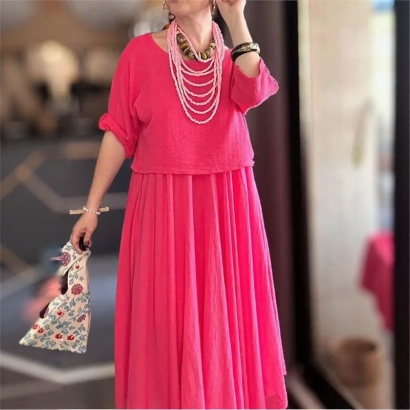 Conjunto Marrocos™ em Linho de Algodão com Camadas de Estilo