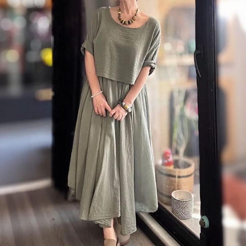 Conjunto Marrocos™ em Linho de Algodão com Camadas de Estilo