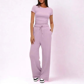 Conjunto Amália™ em Malha Premium de Algodão Misto