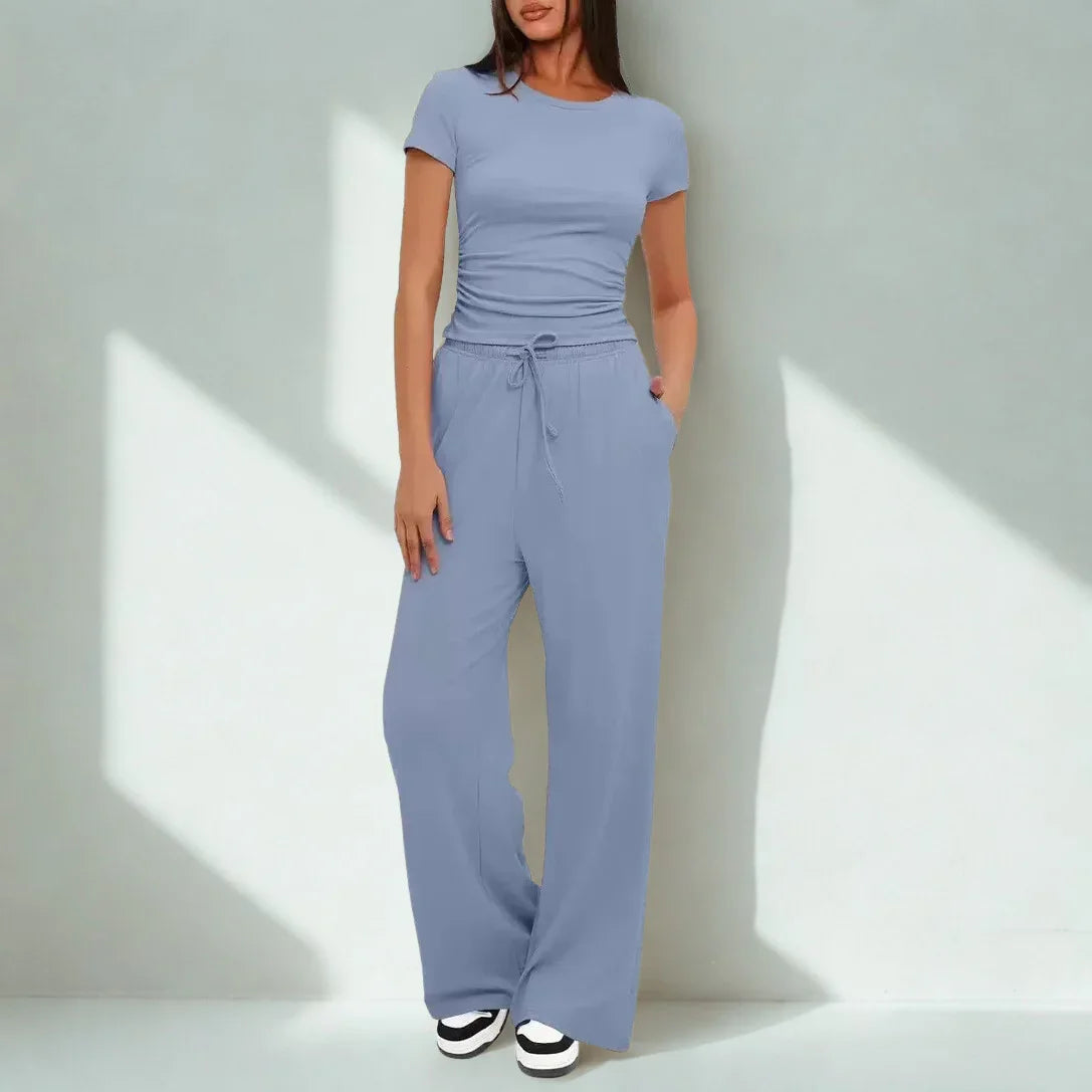 Conjunto Amália™ em Malha Premium de Algodão Misto