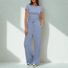 Conjunto Amália™ em Malha Premium de Algodão Misto